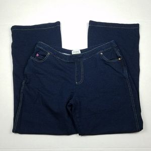 Pajama Jeans Dark Wash Wide Leg